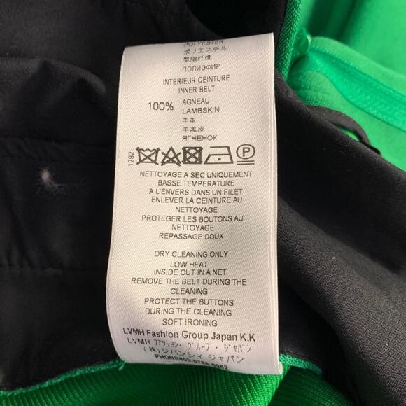 GIVENCHY Size 2 Green Polyester Wool Narrow Leg Dress Pants - Picture 5 of 5